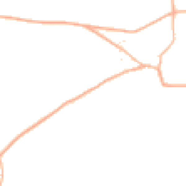 Daytime road noise heatmap for EX23 9SL
