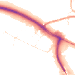 Daytime road noise heatmap for EX31 1AD