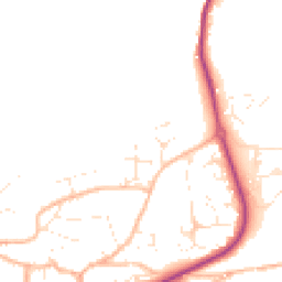Daytime road noise heatmap for EX31 1AR