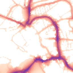 Daytime road noise heatmap for EX31 1AS