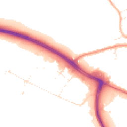 Daytime road noise heatmap for EX31 1AT