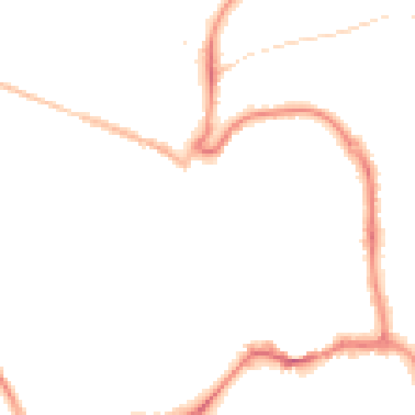 Night-time road noise heatmap for EX31 1BZ