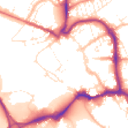 Daytime road noise heatmap for EX31 1DW