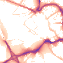 Daytime road noise heatmap for EX31 1ER