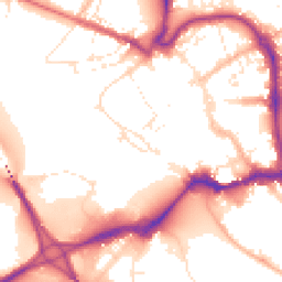 Daytime road noise heatmap for EX31 1ES