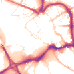 Daytime road noise heatmap for EX31 1EW