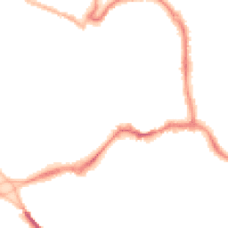 Night-time road noise heatmap for EX31 1EZ