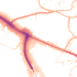 Daytime road noise heatmap for EX31 1GF