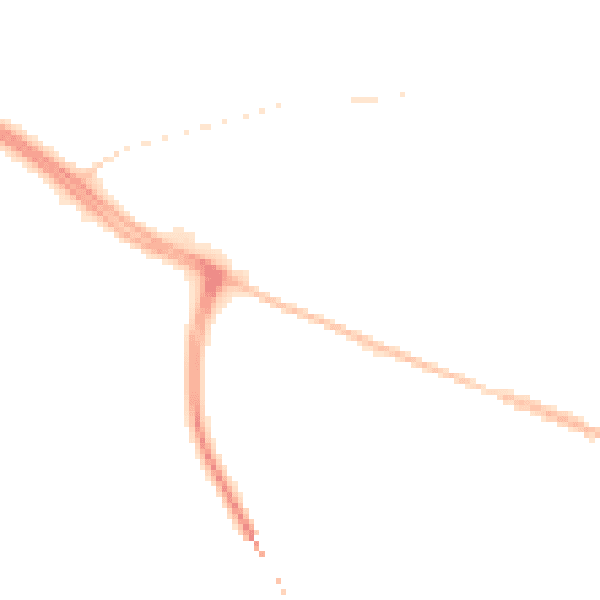 Night-time road noise heatmap for EX31 1GF