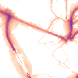 Daytime road noise heatmap for EX31 1JJ