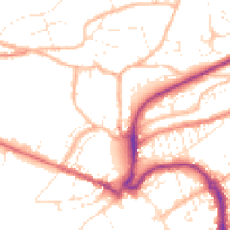 Daytime road noise heatmap for EX31 1PF