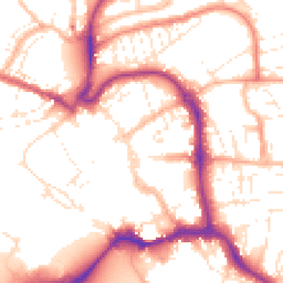 Daytime road noise heatmap for EX31 1RR