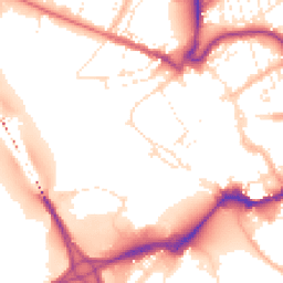 Daytime road noise heatmap for EX31 1TS