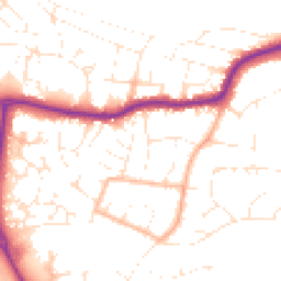Daytime road noise heatmap for EX31 2AQ