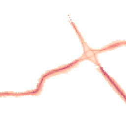 Night-time road noise heatmap for EX31 2AT