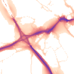 Daytime road noise heatmap for EX31 2BA