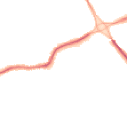 Night-time road noise heatmap for EX31 2BG