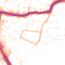 Daytime road noise heatmap for EX31 2DE