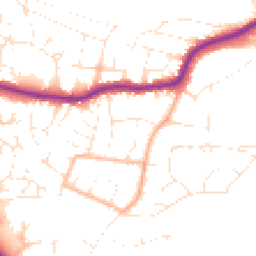 Daytime road noise heatmap for EX31 2DN
