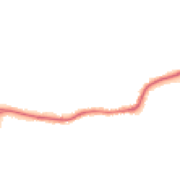 Night-time road noise heatmap for EX31 2EH