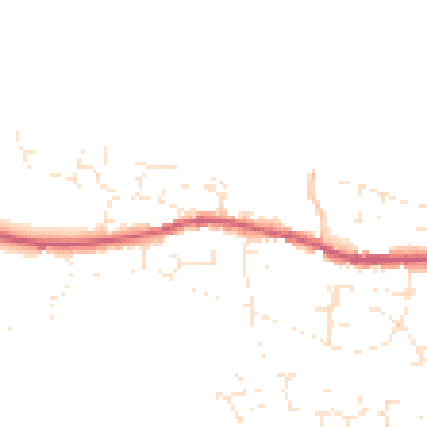 Daytime road noise heatmap for EX31 2LJ