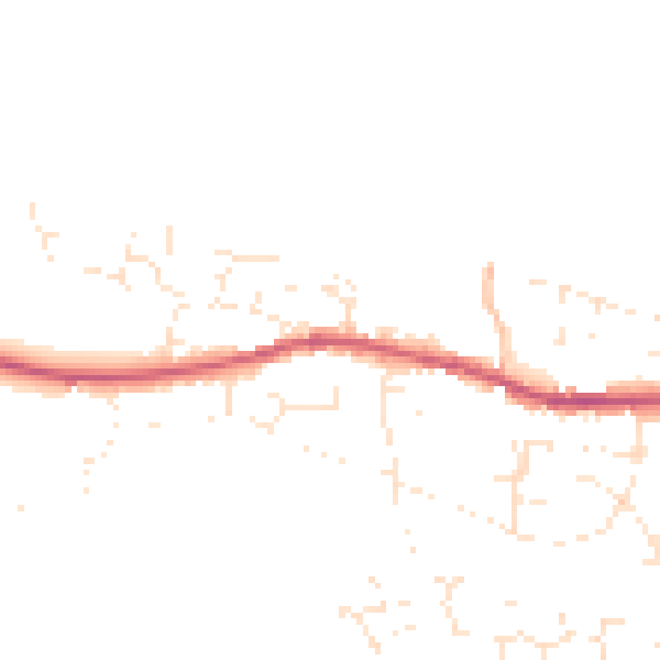 Daytime road noise heatmap for EX31 2LL