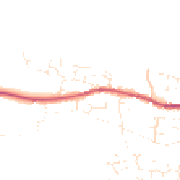 Daytime road noise heatmap for EX31 2LS