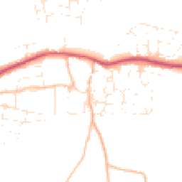 Daytime road noise heatmap for EX31 2PR