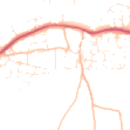 Daytime road noise heatmap for EX31 2SN