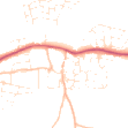 Daytime road noise heatmap for EX31 3AZ