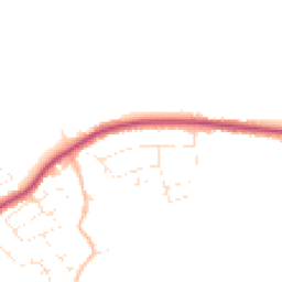 Daytime road noise heatmap for EX31 3DZ