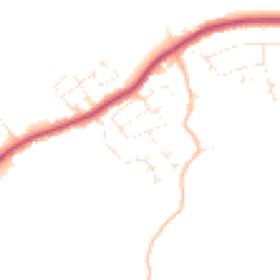 Daytime road noise heatmap for EX31 3ER