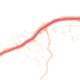 Daytime road noise heatmap for EX31 3ES