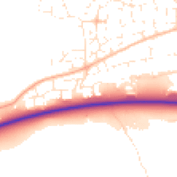 Daytime road noise heatmap for EX31 3GD