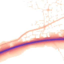 Daytime road noise heatmap for EX31 3GT