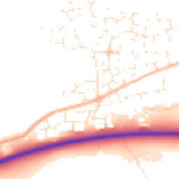 Daytime road noise heatmap for EX31 3GZ