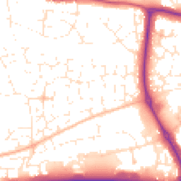 Daytime road noise heatmap for EX31 3SJ