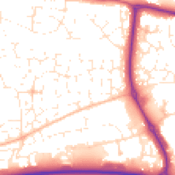 Daytime road noise heatmap for EX31 3SQ