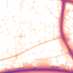 Daytime road noise heatmap for EX31 3TQ