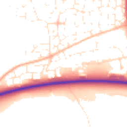 Daytime road noise heatmap for EX31 3US