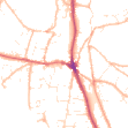 Daytime road noise heatmap for EX33 1AA