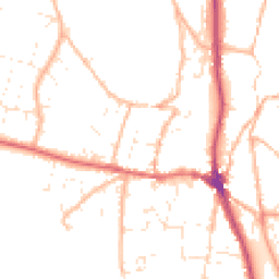 Daytime road noise heatmap for EX33 1AL