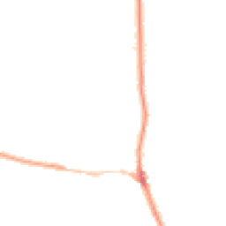 Night-time road noise heatmap for EX33 1AP