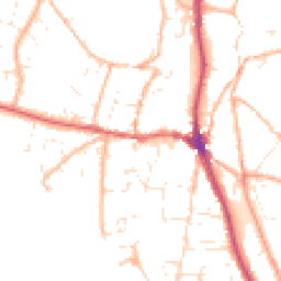 Daytime road noise heatmap for EX33 1AQ
