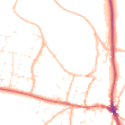 Daytime road noise heatmap for EX33 1AS
