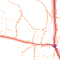 Daytime road noise heatmap for EX33 1AU