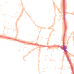 Daytime road noise heatmap for EX33 1AY