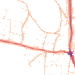 Daytime road noise heatmap for EX33 1AZ