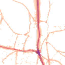 Daytime road noise heatmap for EX33 1BA