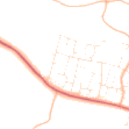 Daytime road noise heatmap for EX33 1BJ